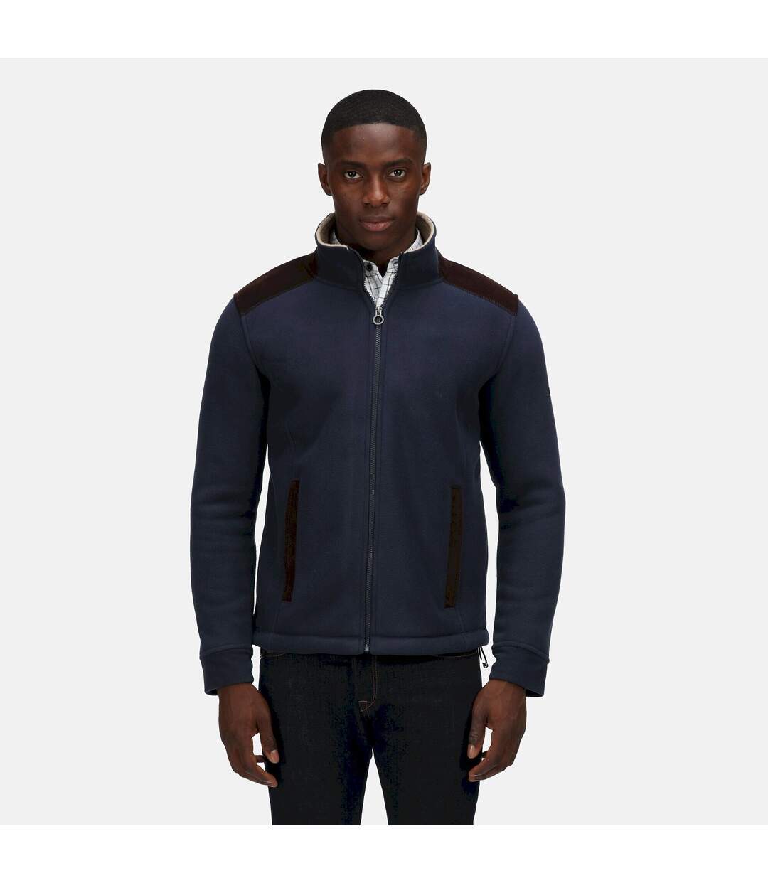 Mens Full Zip Fleece Jacket Navy Regatta Professional-1