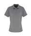 Polo coolchecker femme gris chiné Premier