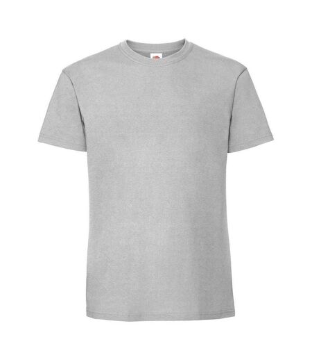 Mens ringspun premium t-shirt zinc Fruit of the Loom