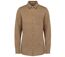 Chemise en lin - Femme - PATS505 - marron cream coffee-1