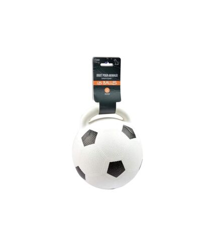 Jouet pour Chien Ballon de Foot 20cm Blanc & Noir