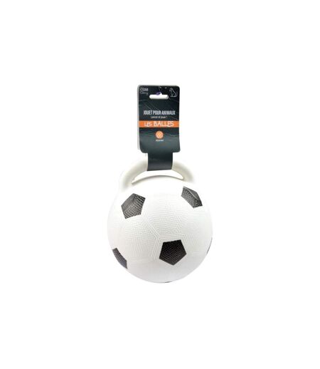 Jouet pour Chien Ballon de Foot 20cm Blanc & Noir