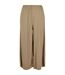 Womens/ladies Modal Culottes Khaki Brown Urban Classics-1
