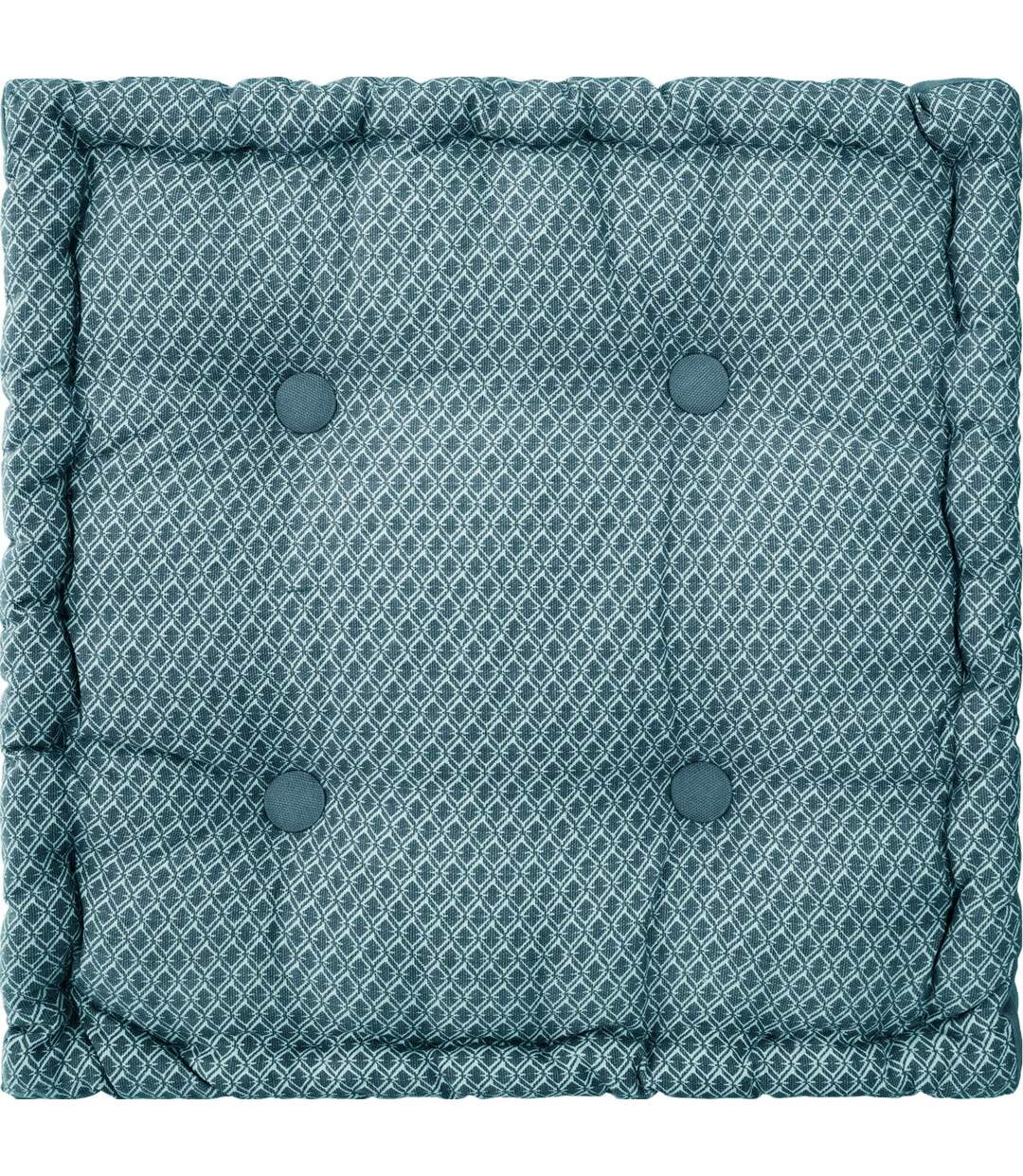 Coussin de sol carré en coton à motif Otto-2