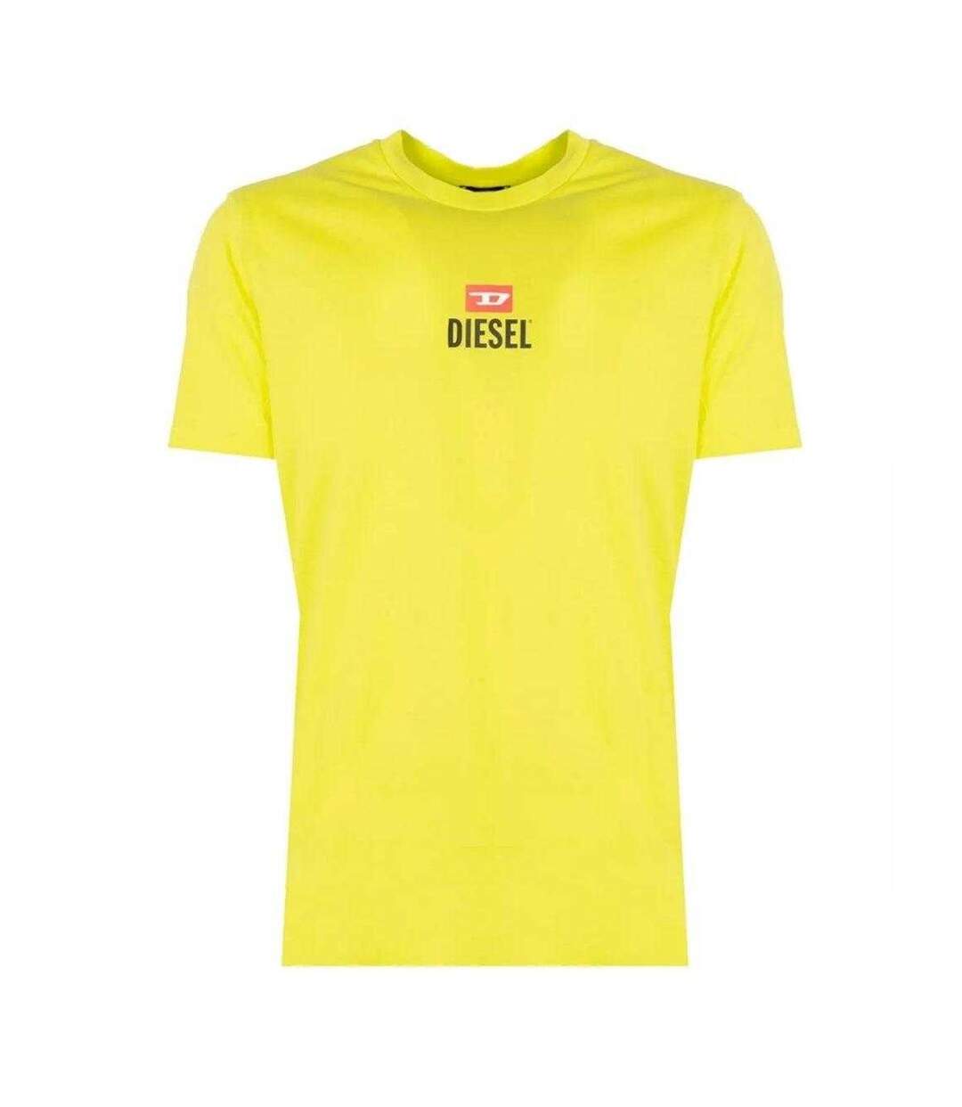 T-shirt Motif/style Logo Adulte Jaune Diesel-1