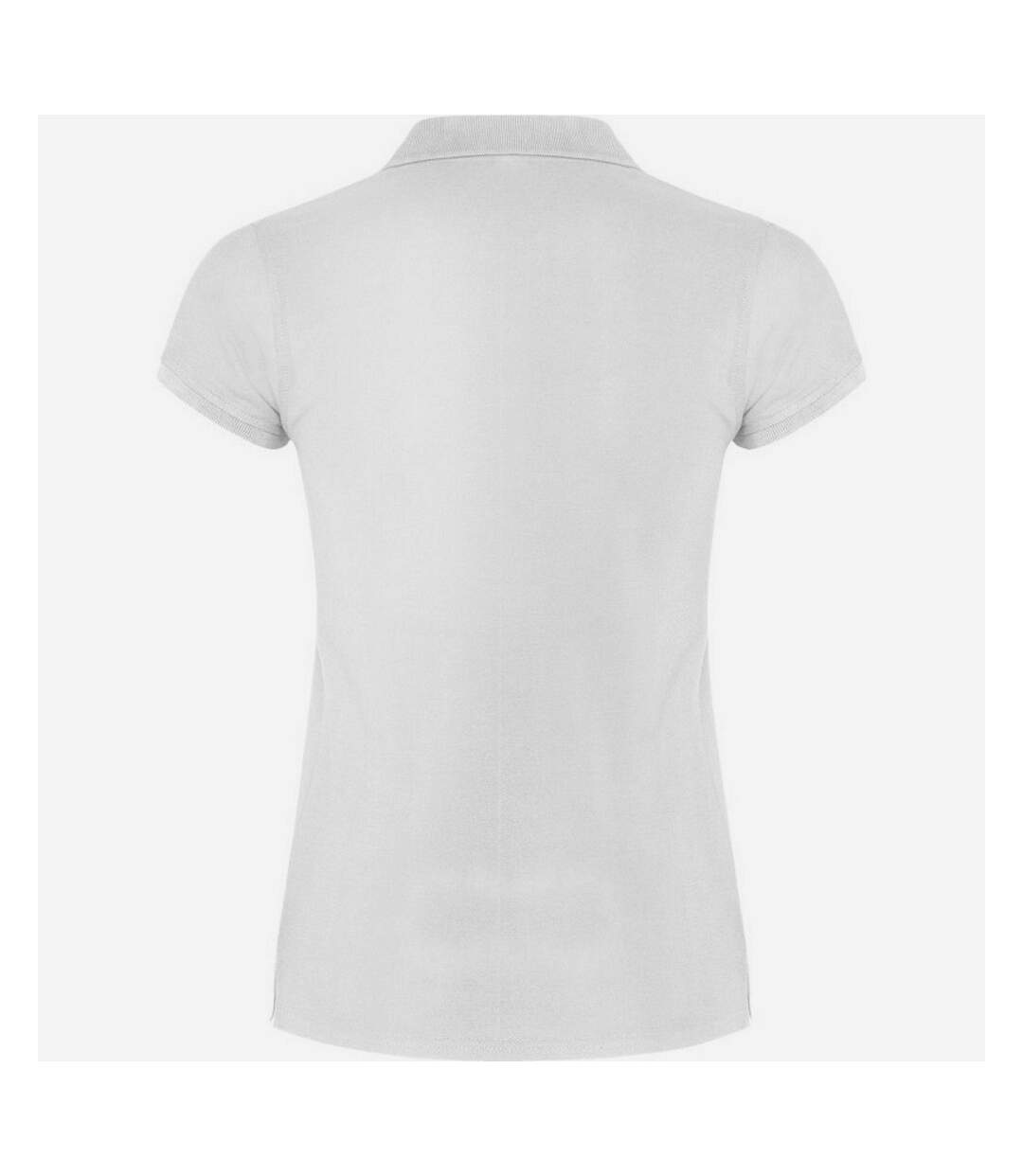 Polo star femme blanc Roly