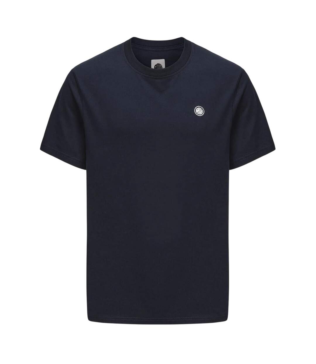 Mens Chest Logo Crew Neck T-shirt Navy Pretty Green-1
