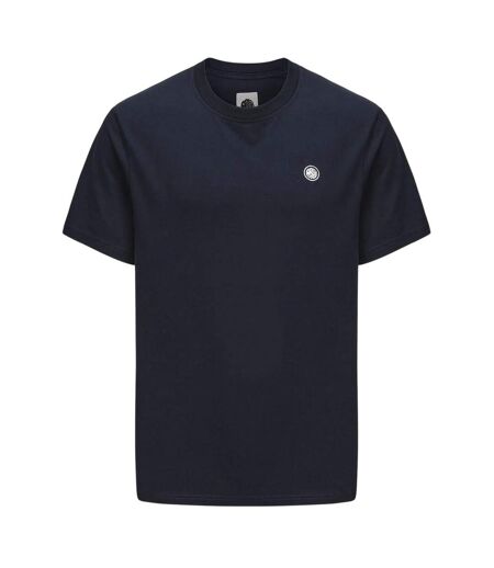 Mens Chest Logo Crew Neck T-shirt Navy Pretty Green