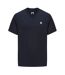 Mens Chest Logo Crew Neck T-shirt Navy Pretty Green-1
