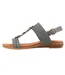 Sandales Mila Femme Gris Foncé Lunar-2