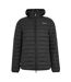 Mens Logo Puffer Jacket Black Aquascutum-2