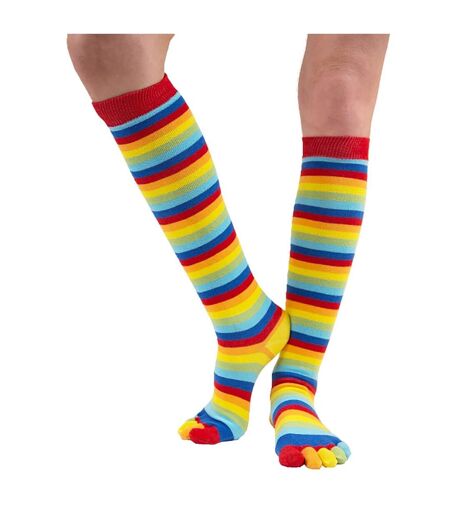 Chaussettes unisexes à orteils hautes évacuant l'humidité