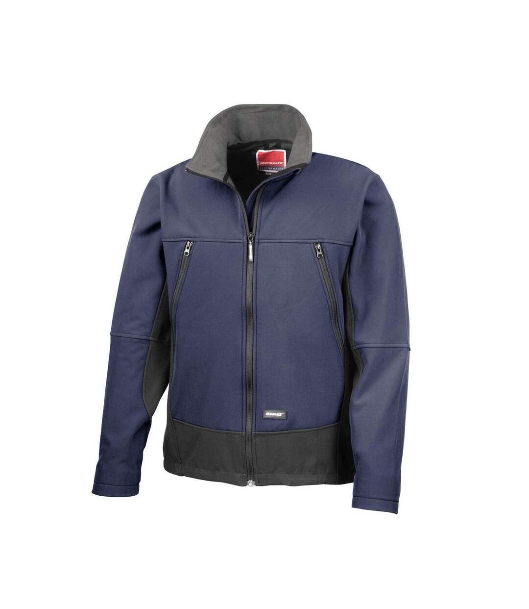 Veste Imperméable Coupe-vent Homme Bleu Marine Noir Result-2