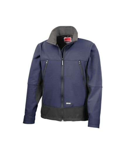 Veste Imperméable Coupe-vent Homme Bleu Marine Noir Result