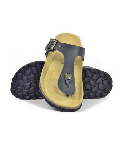 Sanosan Womens/Ladies Geneve Designer Leather Sandals (Black) - UTBS2964