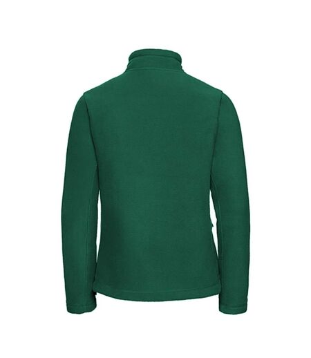 Russell Colours Ladies Full Zip Outdoor Fleece Jacket Veste Polaire D'extérieur À Fermeture Éclair Vert Foncé Jerzees Colours