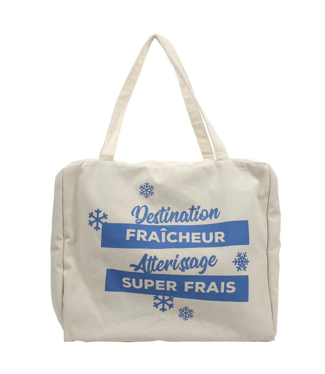 Sac Fraîcheur en Jute & Coton Aliments 40cm Blanc-2