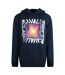 Sweat À Capuche Motif/style Boîte Asymétrique Homme Bleu Marine Cavalli Class-1