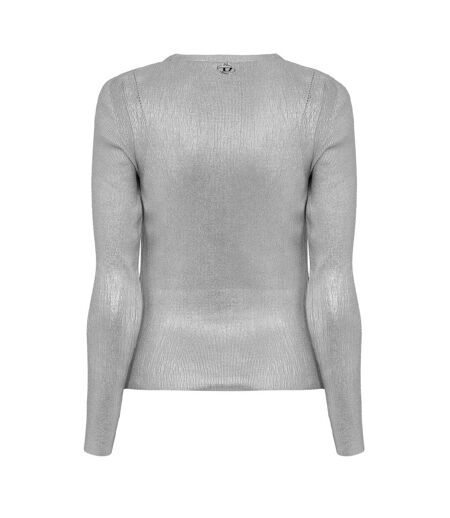 Womens/ladies Isotta V Neck Regular Cardigan Grey Diesel