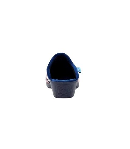 Chaussons mules erin femme bleu marine Lunar