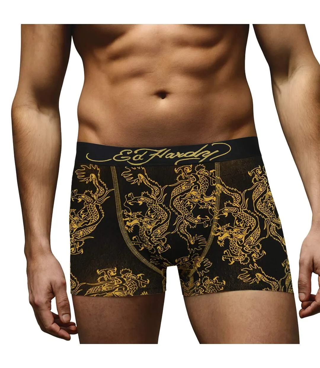 Ed Hardy - Lot de 5 Caleçons Homme Coton Respirant Confort - Collection Carno-3