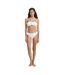 Womens/ladies Corsage Bikini Top White Be You-4