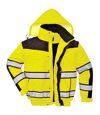 Portwest Mens High Visibility Classic All Weather Bomber Jacket (Pack of 2) (Yellow/ Black) - UTRW6879