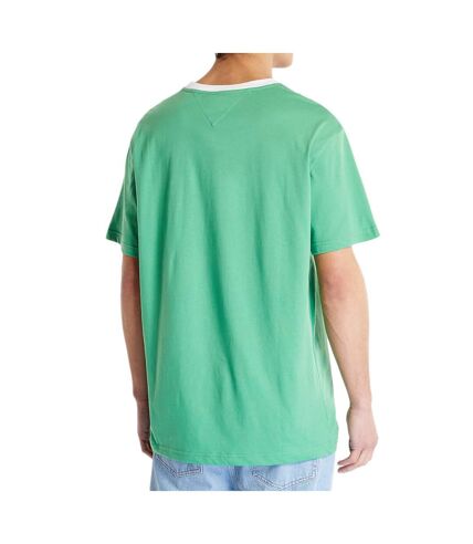 T-shirt Vert Homme Tommy Hilfiger Label Ringe