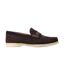 Mens Drum Suede Loafers Burnt Brown Base London-3