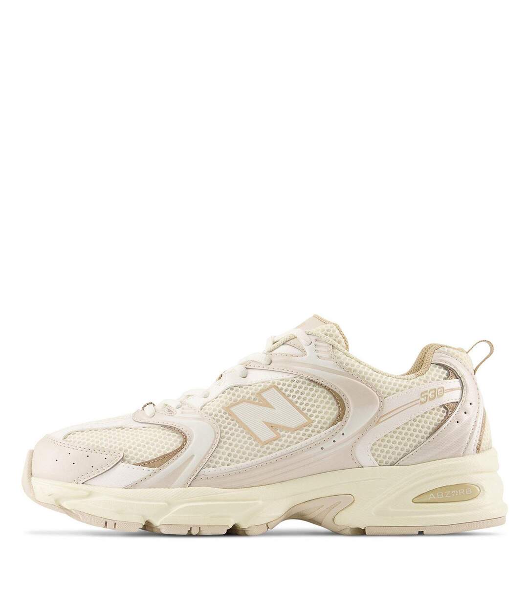 Womens/ladies 530 Trainers Beige Gold New Balance-3