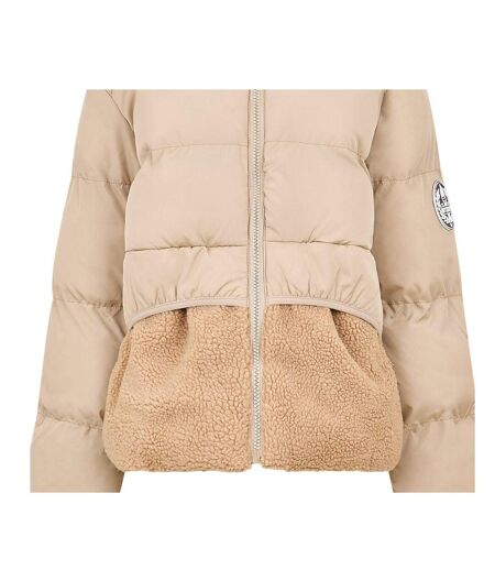 Womens/ladies Regular Puffer Jacket Cream NY Concept