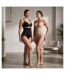 OZABI Culotte Gainante Femme Taille Haute Lot 2 Noir Chair-5