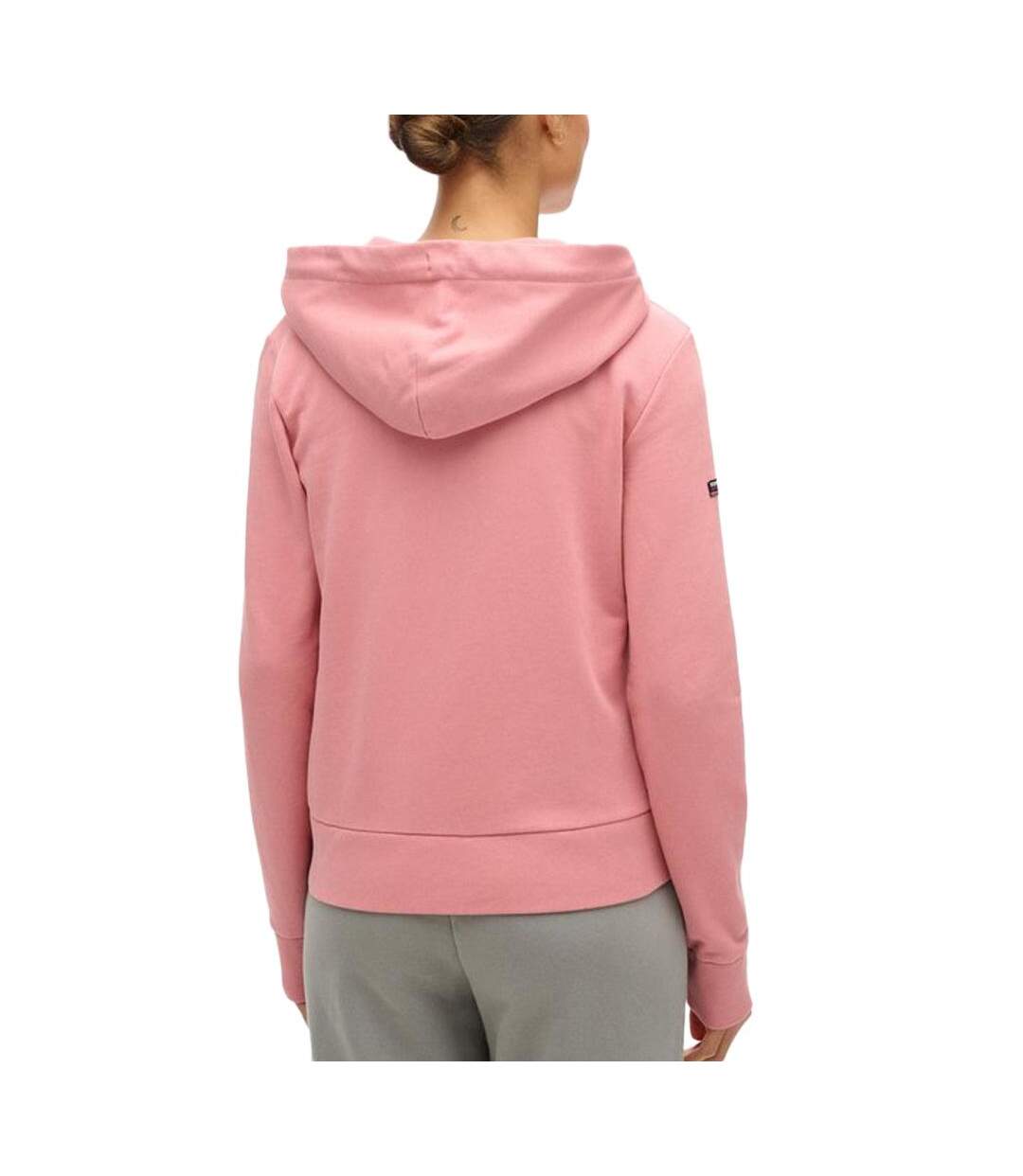 Sweat rose femme superdry plain zip hood - l-2