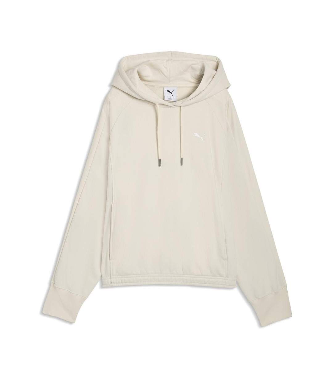 Sweat à capuche écru femme puma oversized-1