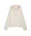 Sweat à capuche écru femme puma oversized-1