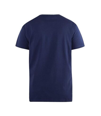 Duke Mens D555 Kingsize Signature-1 Cotton T-Shirt (Navy) - UTDC144