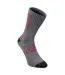 Mens Bamboo Crew Socks Grey Marl Red Regatta-3