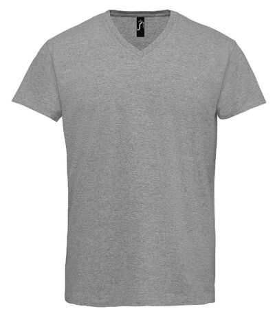 T-shirts col V manches courtes - Homme - 02940 - gris chiné