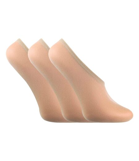 3 Pk Ladies Sheer 15 den Nylon Invisible Pop Socks