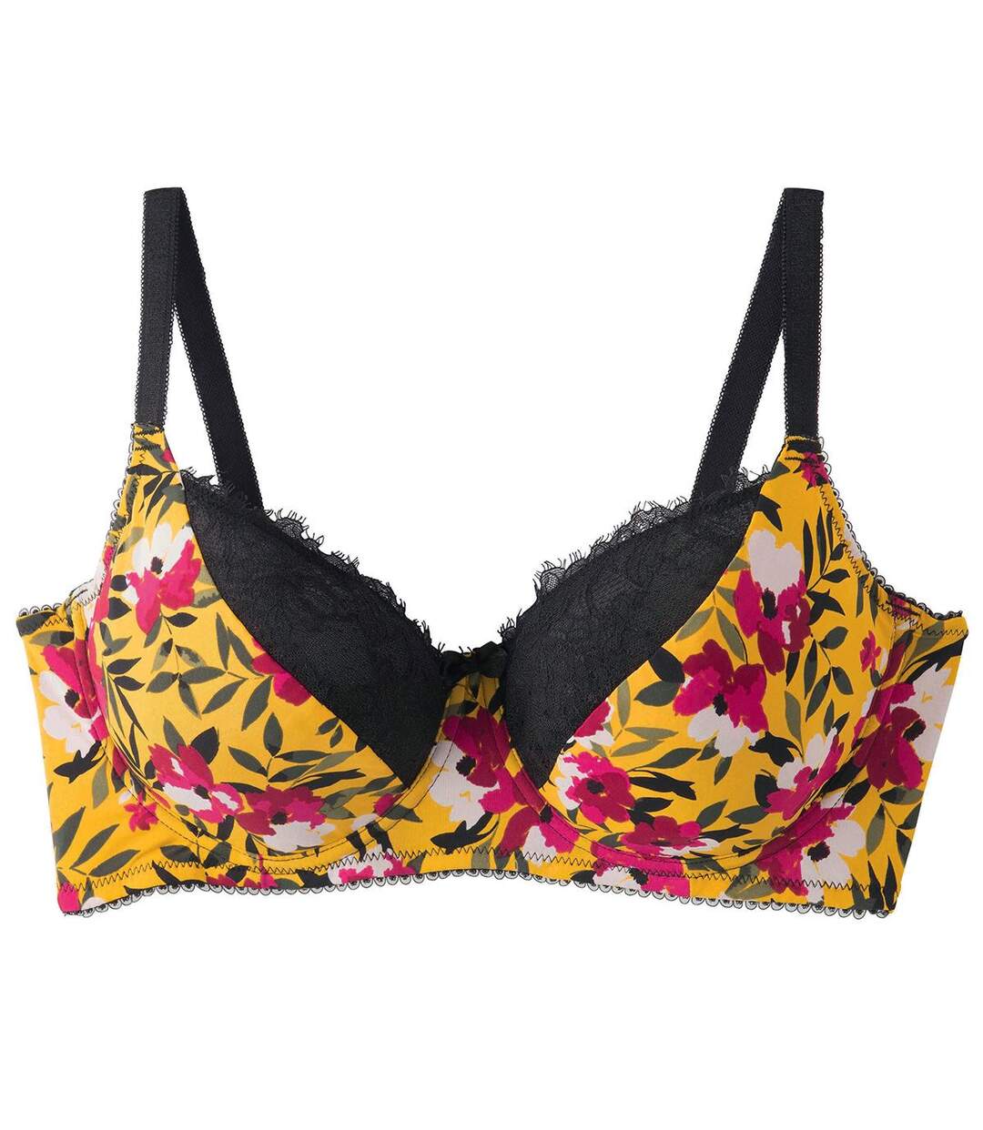 Soutien-gorge à armatures grand maintien jaune Shaker