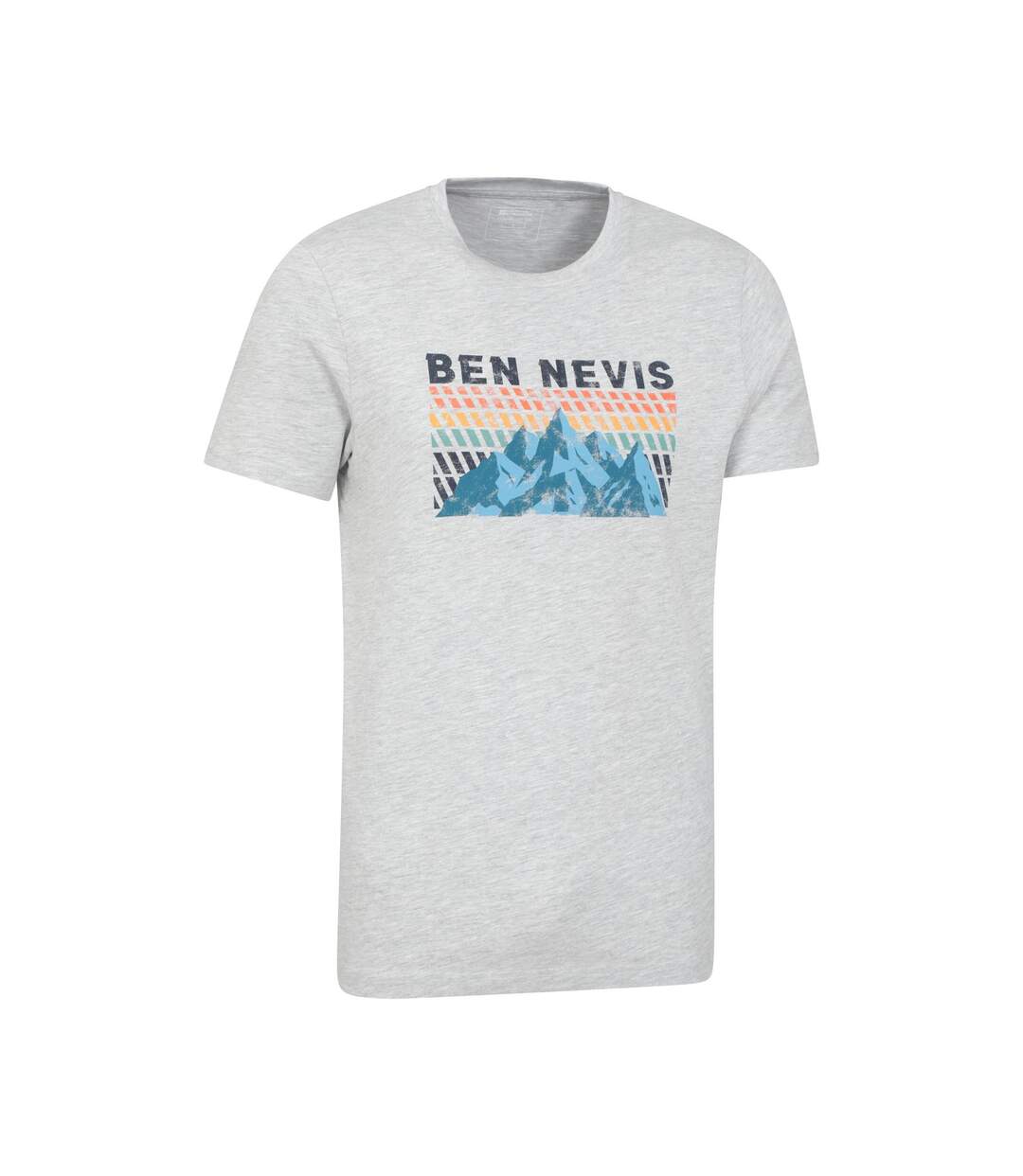 T-shirt Motif/style Graphique Ben Nevis Homme Gris Clair Mountain Warehouse-4