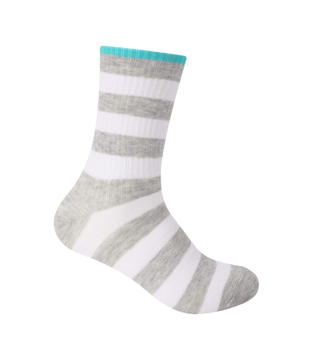 Pack Of 5  Womens/ladies Assorted Designs Crew Socks  Multicoloured Hot Tuna-2
