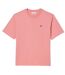 Womens/ladies Cotton Soft Relaxed Fit T-shirt Pink Lacoste-2