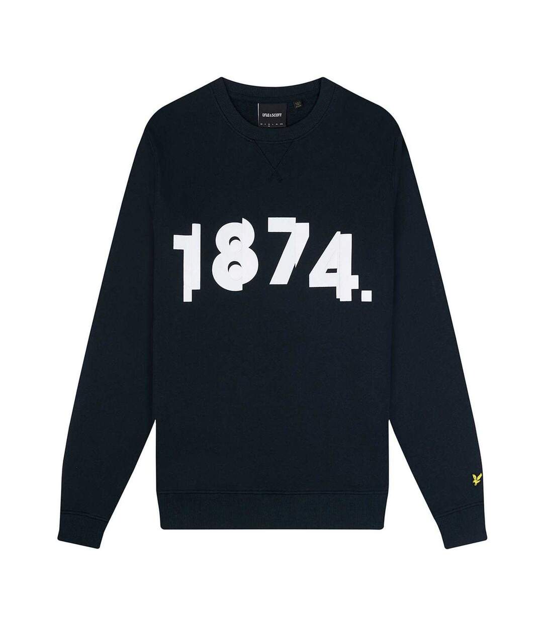 Mens 1874 Graphic Sweatshirt Navy Lyle & Scott-2