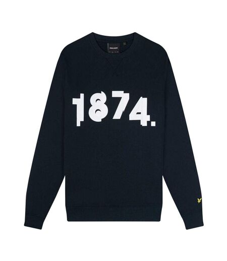 Mens 1874 Graphic Sweatshirt Navy Lyle & Scott