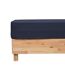 Drap Housse en Gaze de Coton Flora 160x200cm Bleu-2