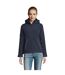 Womens/ladies Rock Padded Soft Shell Jacket French Navy SOLS-1