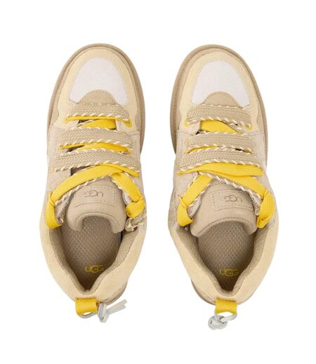 Baskets Basses En Daim À Plateforme Pour Femme Jaune Foncé UGG