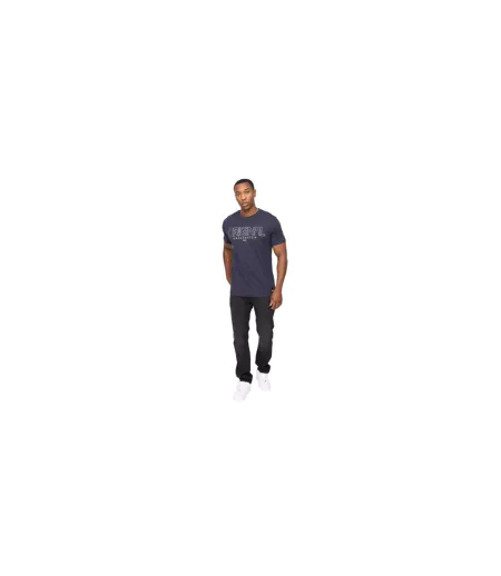 Mens Carrimoore T-shirt Navy Crosshatch
