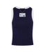 Womens/ladies Contrast Trim Tank Top Navy Frankies Bikinis-2